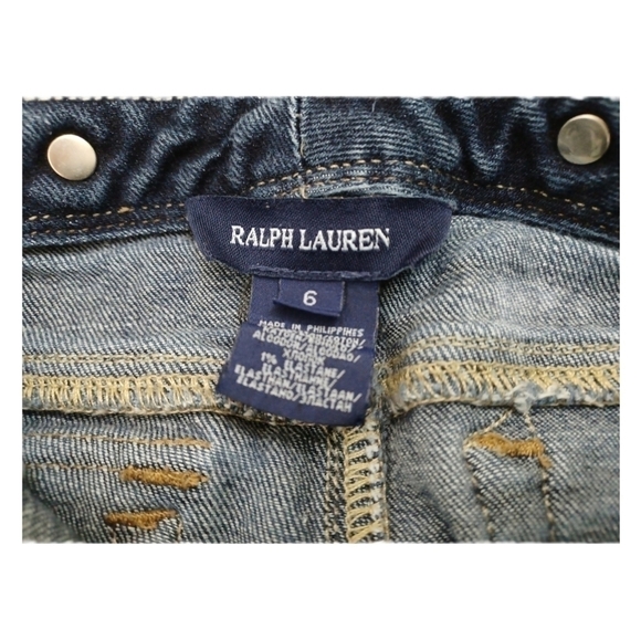 RALPH lauren blue Jean girl size 6 - Picture 5 of 5